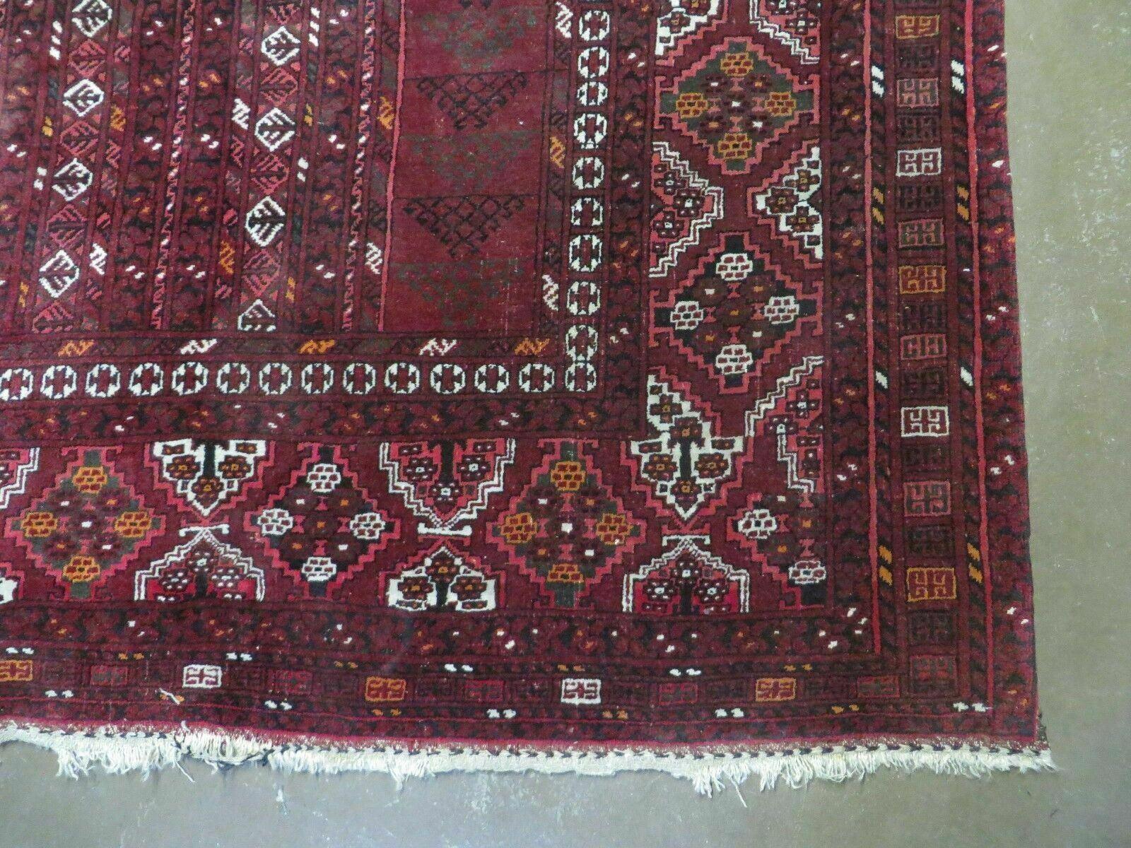 5' X 8' Antique Handmade Fine Tekkeh Turkoman Engsi Hatchli 4 Seasons Wool Rug Bohemian Boho Home Décor - Jewel Rugs