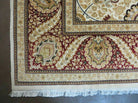 9' X 12' Vintage Handmade Wool Rug Pakistani Floral Design Nice Vegetable Dye - Jewel Rugs