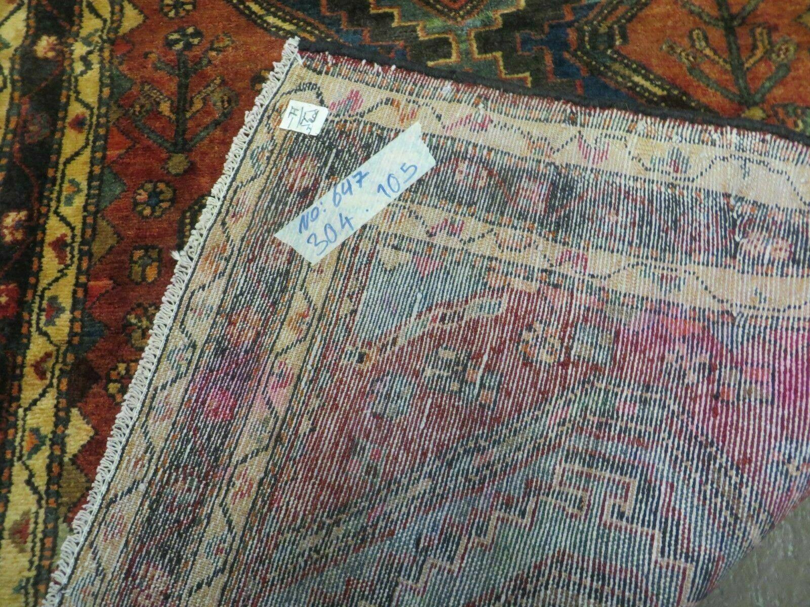 3' 6" X 10' Antique Handmade Turkish Wool Runner Rug Nice - Jewel Rugs