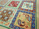 8' X 11' Handmade Chinese English Design Needlepoint Wool Rug Flat Weave Beauty - Jewel Rugs