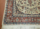 4' X 6' Handmade Ultra Fine Chinese Floral Oriental Wool Rug Hand Knotted Beige - Jewel Rugs