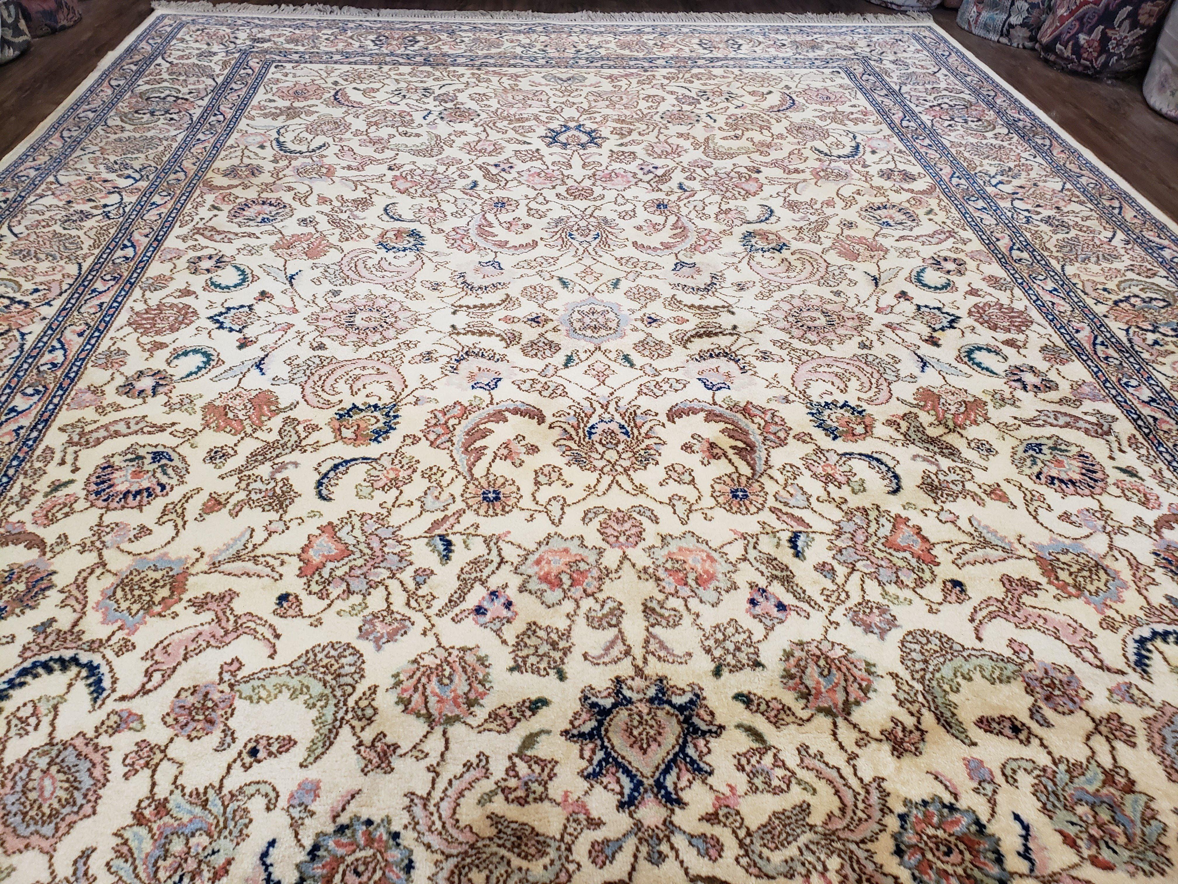 Karastan Rug 8' 8" x 12', Tabriz Design #738, Vintage Karastan Carpet, Discontinued Karastan 8.8 x 12, Mothproof Wool Rug, USA Made - Jewel Rugs