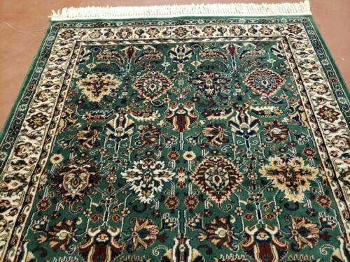 4' 1 X 5' 6" Belgium Made Karastan Kara Mar Worsted Wool Rug Nice Green - Jewel Rugs