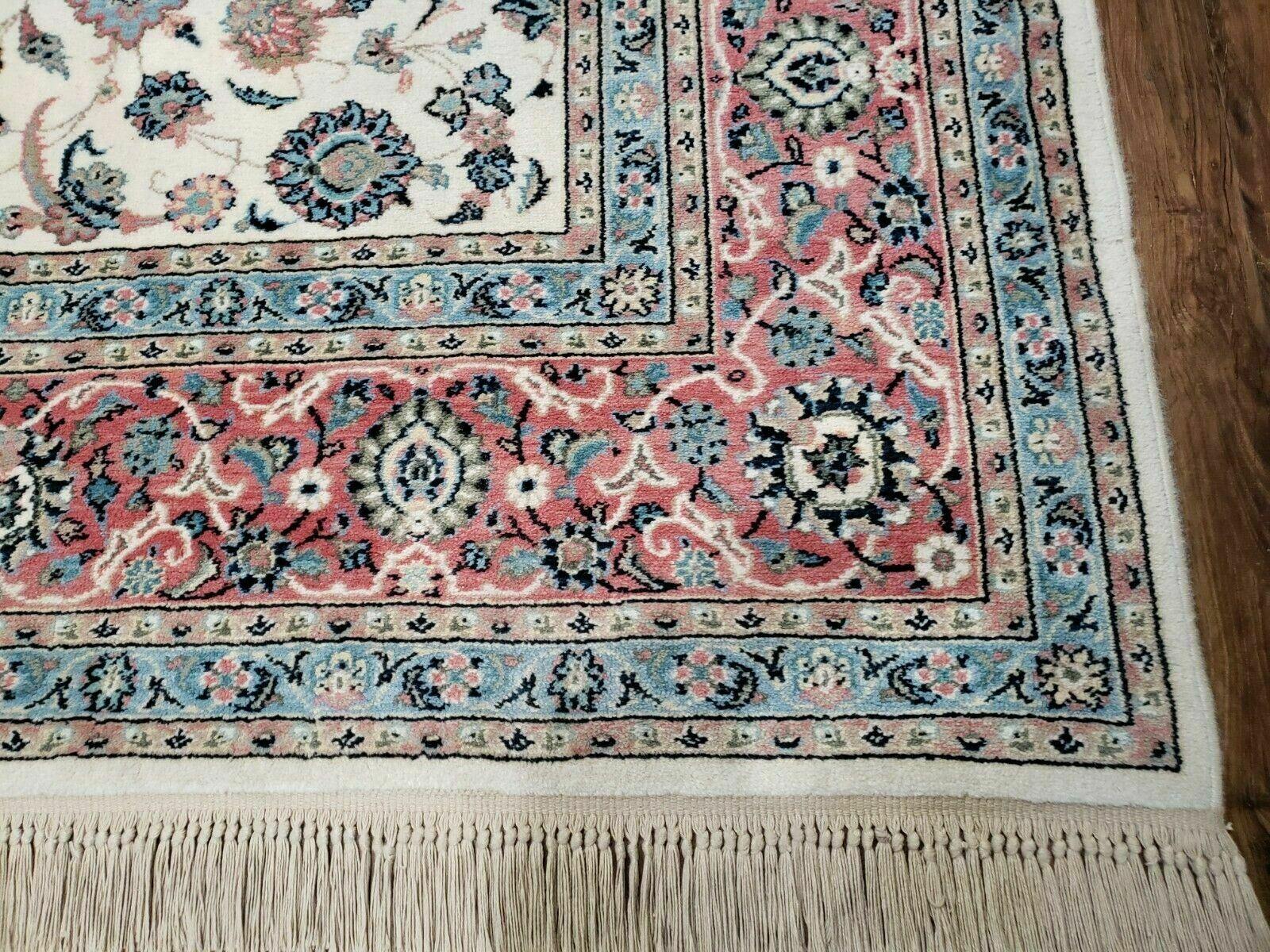 8' 8" X 12' Karastan Ivory Rose Kashann # 768 Wool Rug American Made Nice - Jewel Rugs