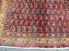 4' X 7' Antique Handmade Indian Wool Rug Paisley Design Vegetable Dyes Nice - Jewel Rugs