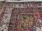 Spectacular Antique Persian Yazd Rug 12x19, Oversized Carpet 12 x 19, Palace Sized Hand Knotted Wool Rug, Floral Medallion, Kirman Lavar, Ivory Red - Jewel Rugs