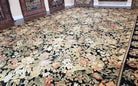 William Morris Rug 12x17 - 12x18, Flat Pile Needlepoint Carpet, Black Oversized Palace Sized Rug, Wool Hand-Woven, Large Floral Flowers Rug - Jewel Rugs