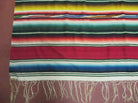 6' 7" X 8' Antique Handwoven Mexican Saltillo Blanket Rug Serape Wall Hanging - Jewel Rugs