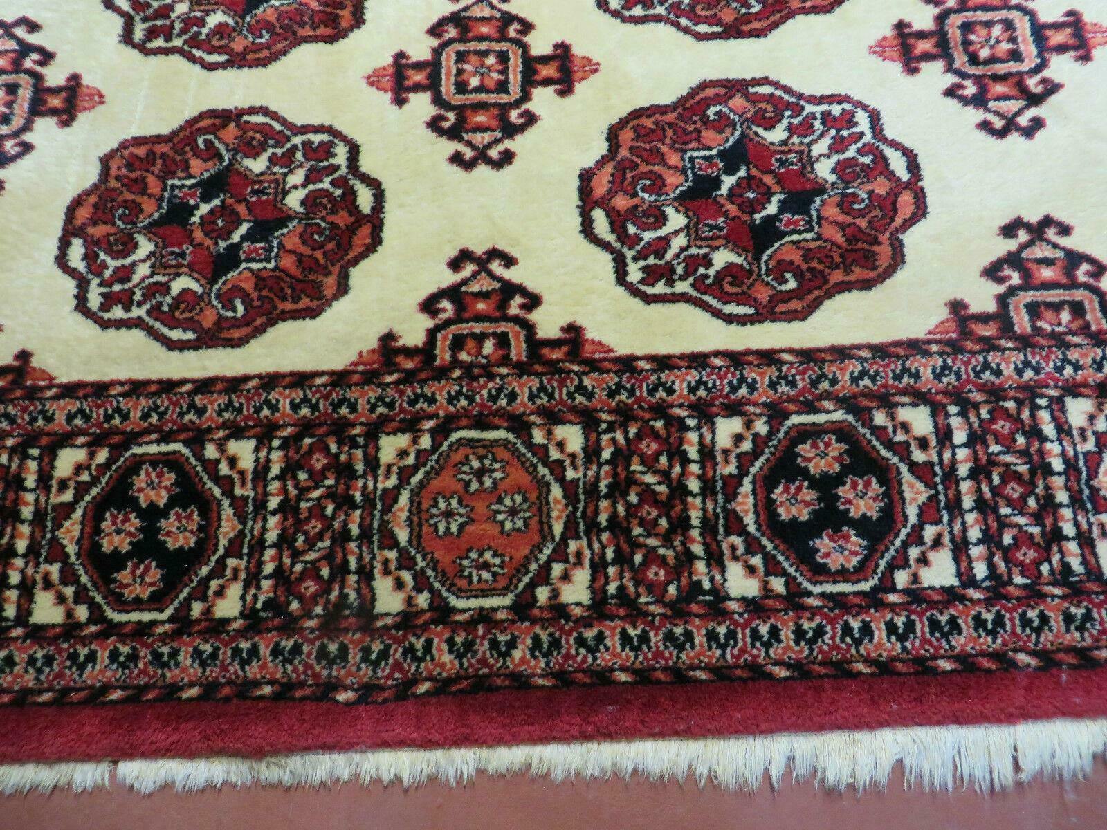 9' X 12' Karastan #704 Bokhara Pattern - Red & Ivory American Made Wool Rug Nice - Jewel Rugs