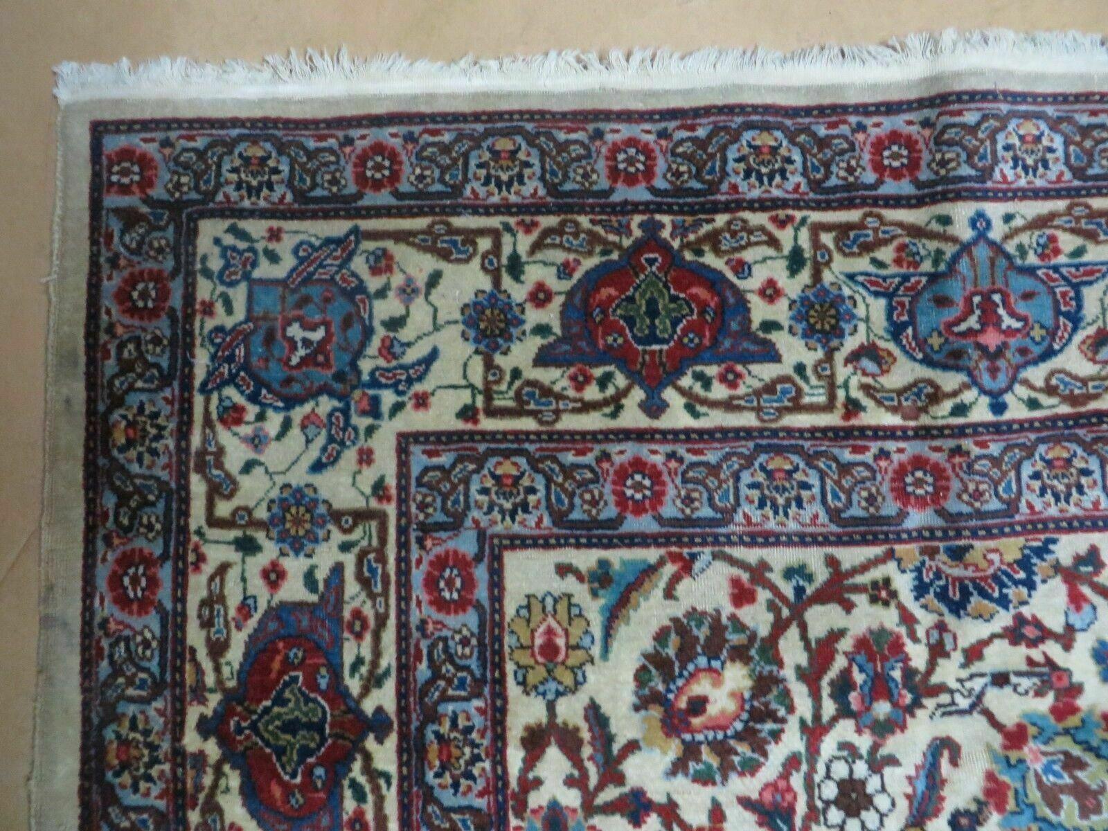 8' X 10' Handmade Chinese Floral Oriental Wool Rug Hand Knotted Carpet Beige - Jewel Rugs