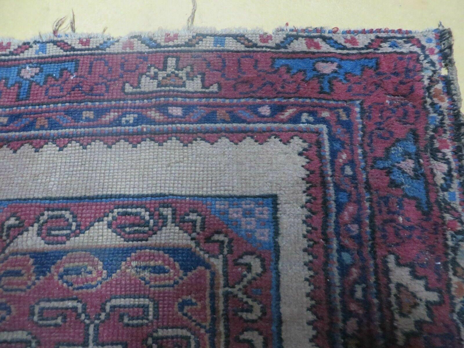 2' 5" X 7' Antique Handmade Turkish Sparta Oushak Wool Runner Rug AS IS - Jewel Rugs