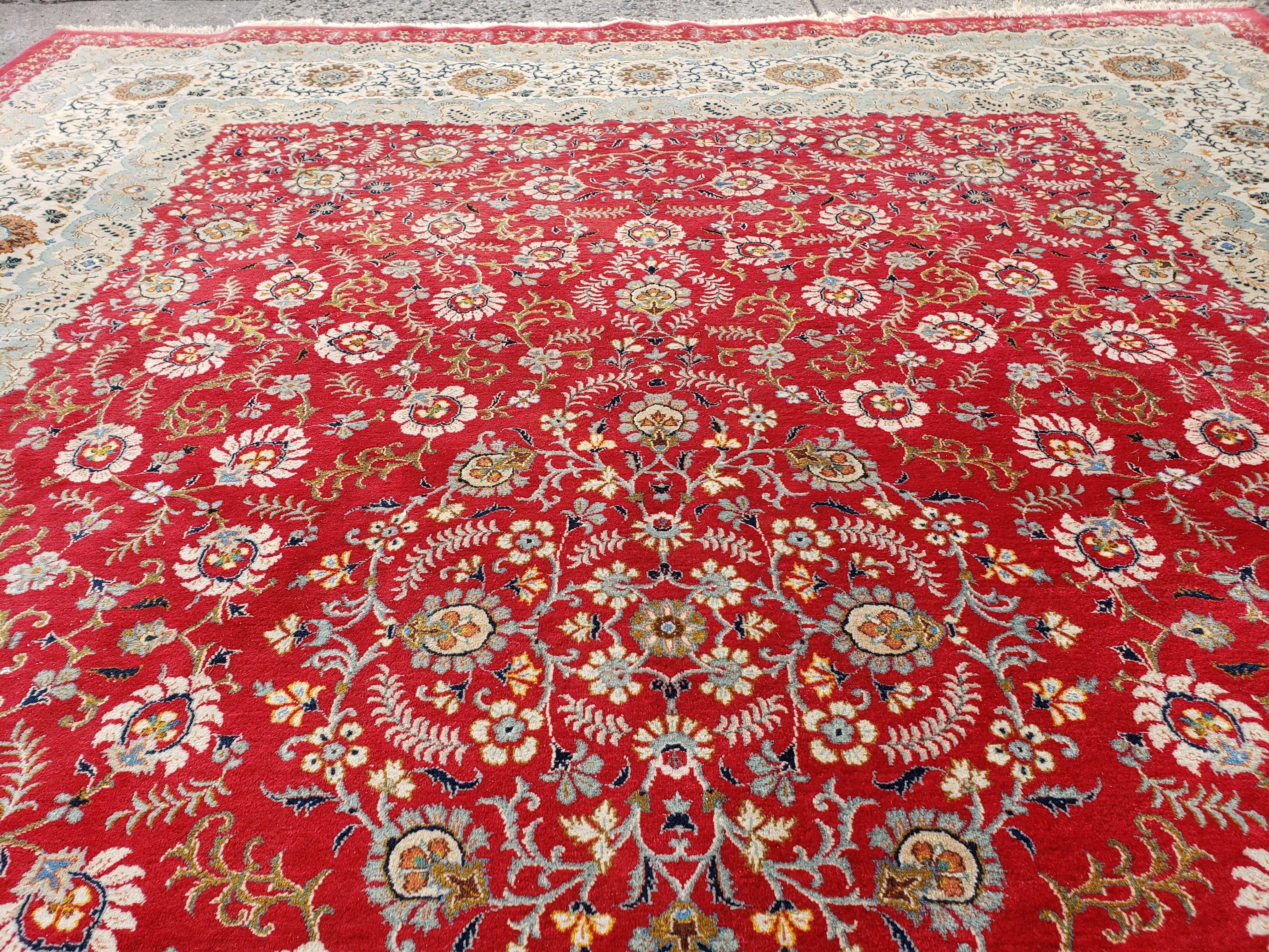 10x13 Oriental Carpet, 10 x 13 Handmade Rug Red, 13x10 Wool Rug, 10x13 Turkish Rug, 10x13 Persian Rug, Oversized Rug, Palace Sized Rug, Nice - Jewel Rugs