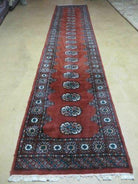 2' 4" X 11' 6" Vintage Handmade Bokhara Turkoman Pakistani Wool Runner Rug Nice - Jewel Rugs