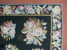 4' X6' Handmade French Country Garden Design Needlepoint Rug Flat Weave Flowers - Jewel Rugs