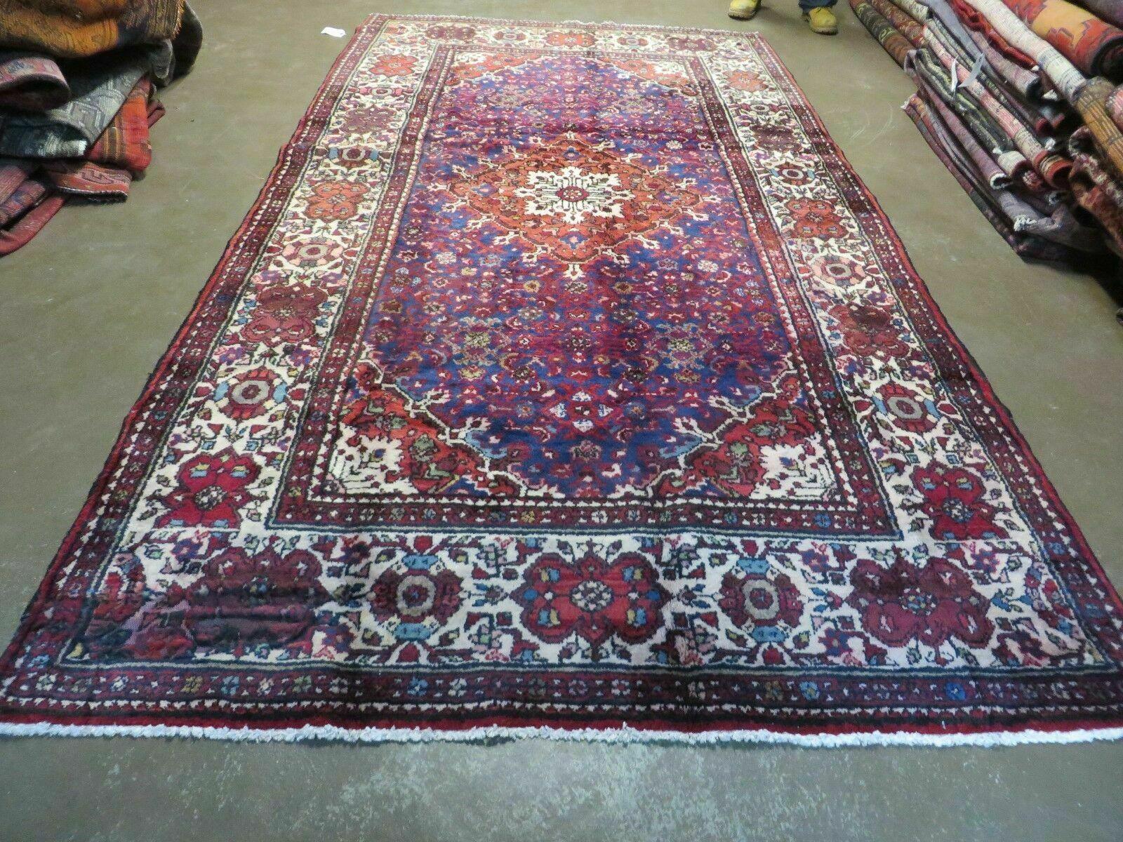 5.5' X 10.5' Antique Handmade Indian Agra Wool Rug Tribal Vegetable Dyes - Jewel Rugs