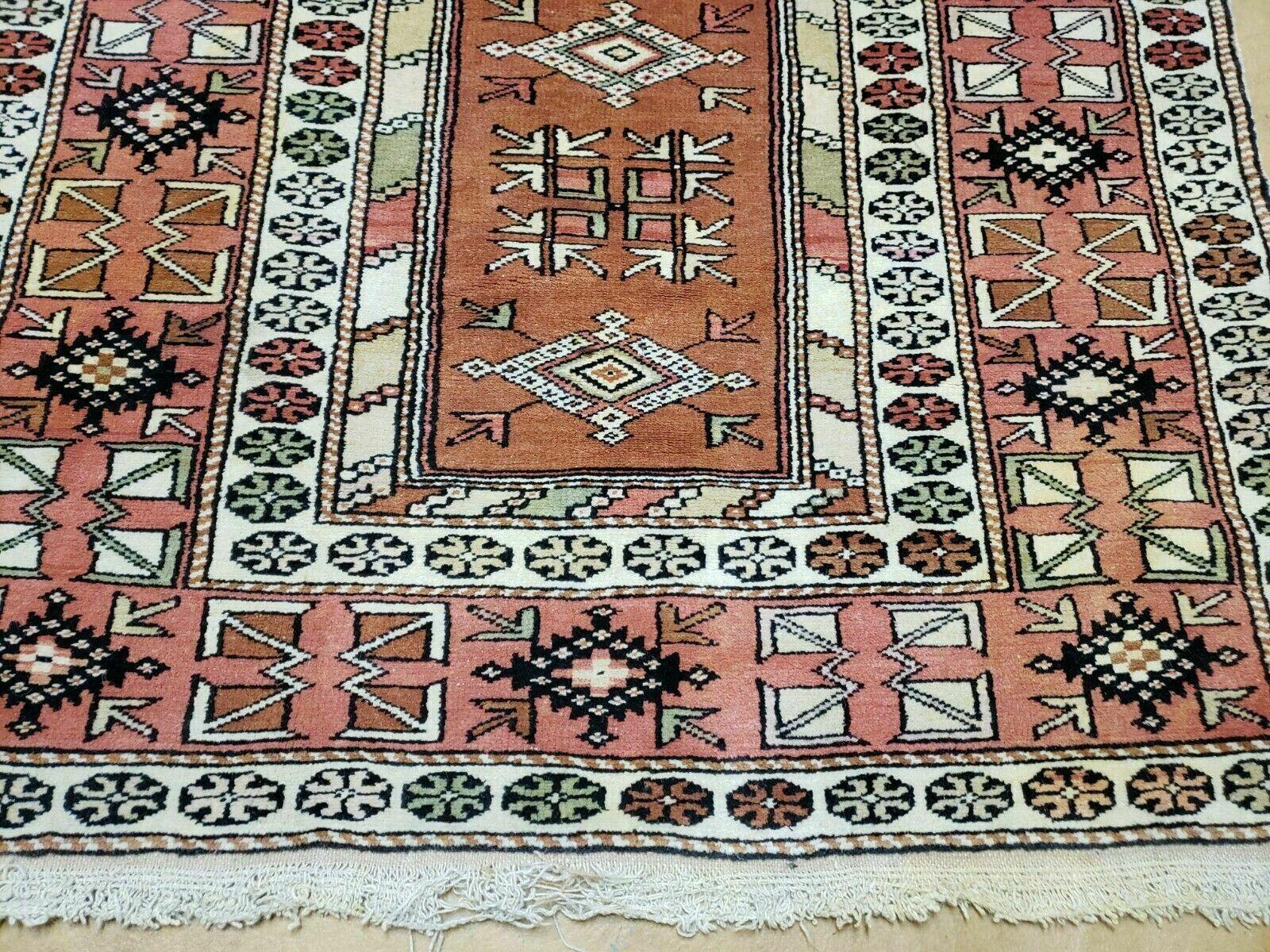 4' X 7' Antique Handmade Turkish Melas Oushak Wool Rug - Jewel Rugs