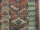 4' X 5' Antique Handmade Fine Tekkeh Turkoman Engsi Hatchli 4 Seasons Wool Rug - Jewel Rugs