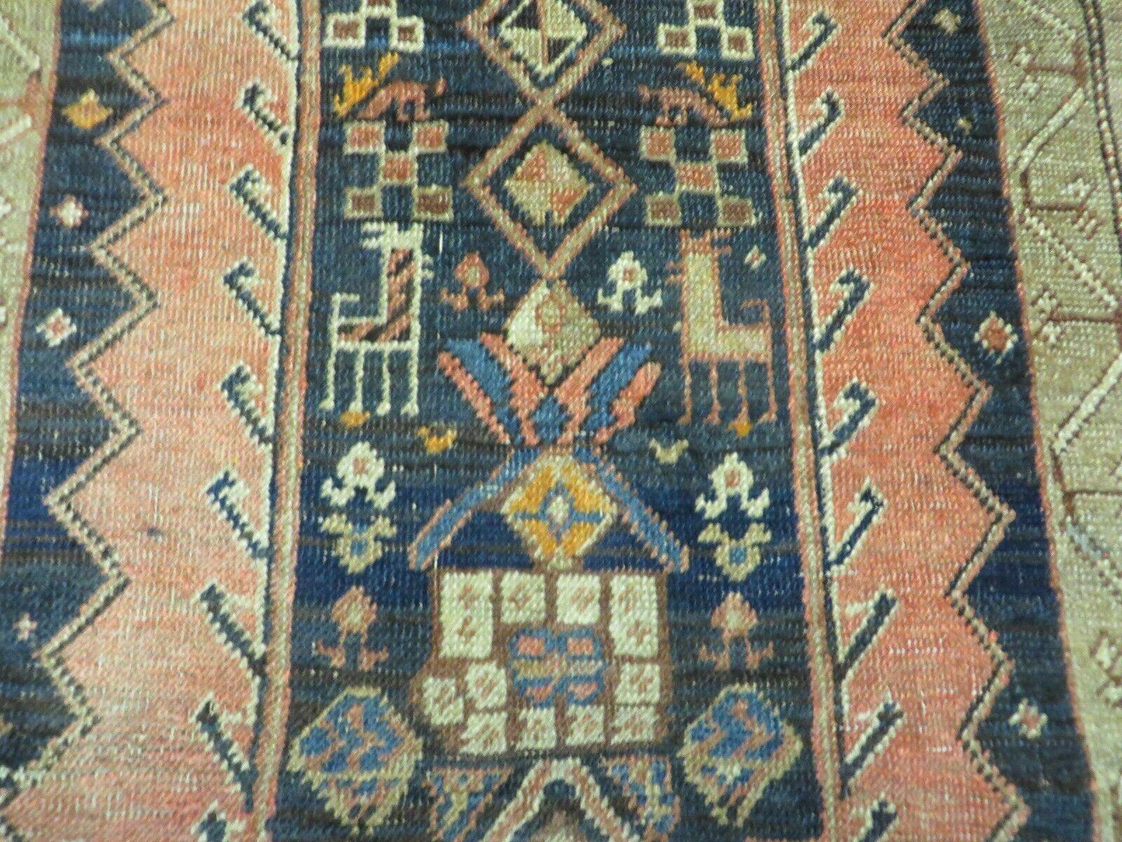 4' X 7.5' Antique Handmade Turkish Wool Rug Carpet Repairman Dream - Jewel Rugs