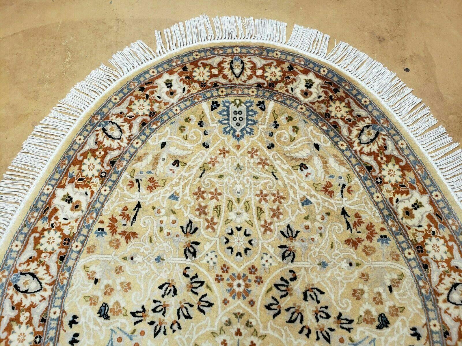 3' X 5' Vintage Handmade Fine Turkish Sivas Wool Rug Oval (A) Nice - Jewel Rugs