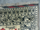 6' X 9' Vintage Handmade Afghan Baloch Turkoman Wool Carpet Signed Master Weaver - Jewel Rugs