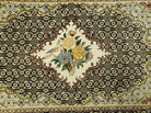 2'4" X 3' Finely Woven Handmade Chinese Floral Oriental Wool Throw Rug with Bird & Flowers - Jewel Rugs