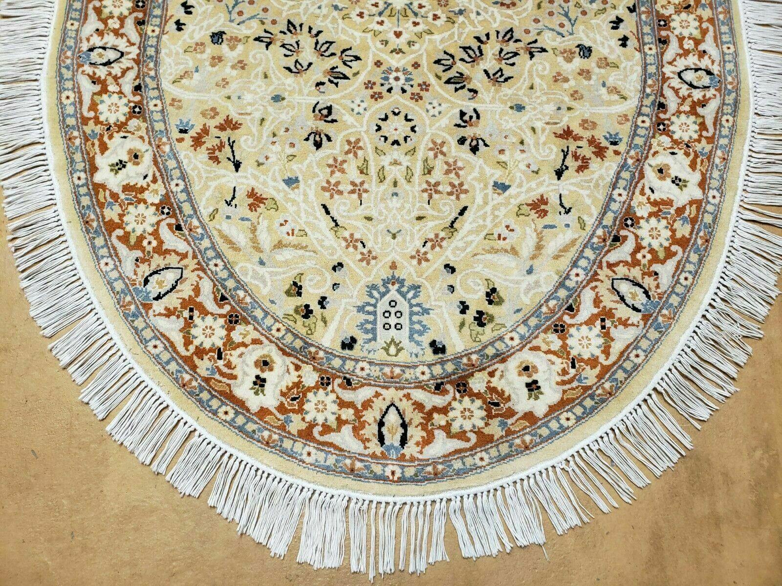 3' X 5' Vintage Handmade Fine Turkish Sivas Wool Rug Oval (A) Nice - Jewel Rugs