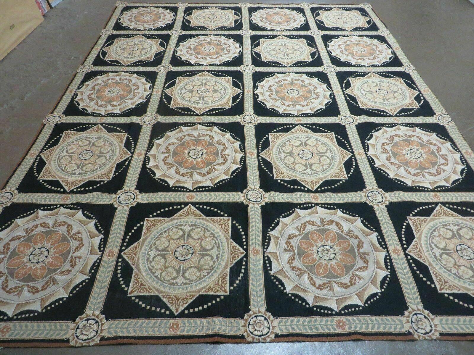 8' X 10' Handmade French Aubusson Savonnerie Design Needlepoint Rug Nice - Jewel Rugs