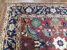 6' X 9' Vintage Handmade Indo Heriz Serapi Wool Rug Carpet Red Nice - Jewel Rugs