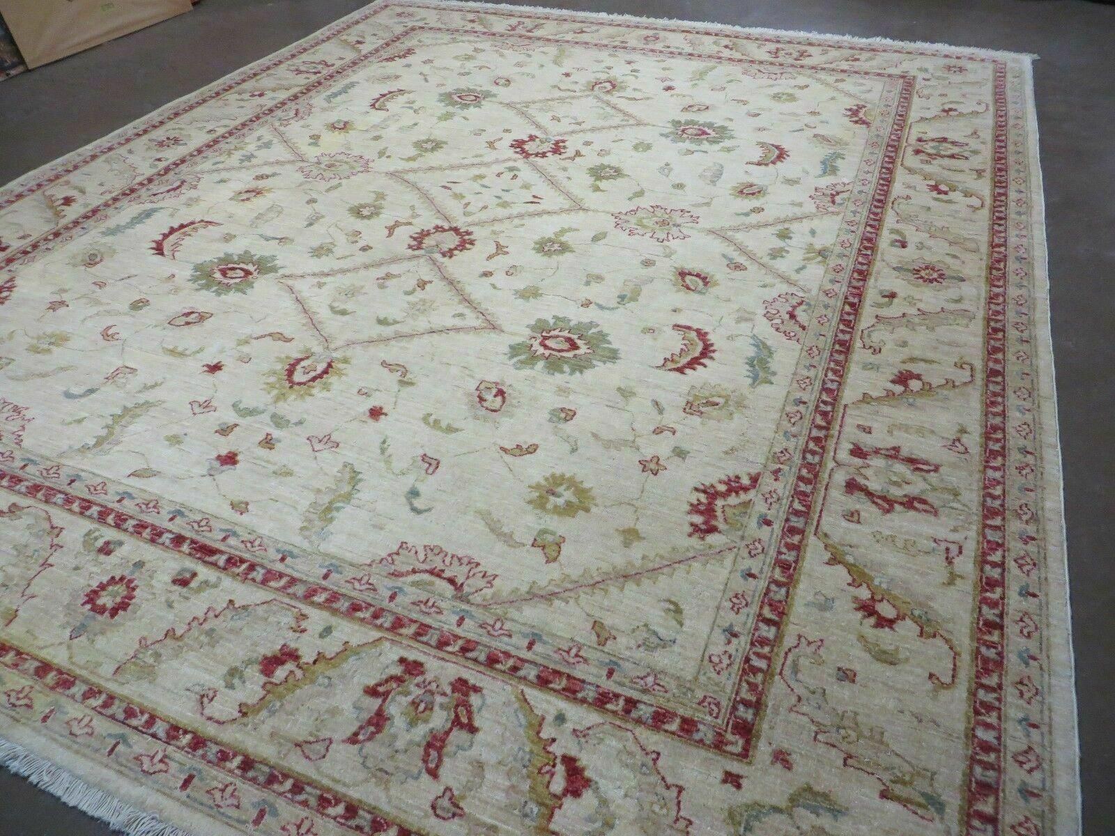 9' X 11' Handmade Indian Agra Tea Wash Wool Rug Carpet # 833 Nice - Jewel Rugs