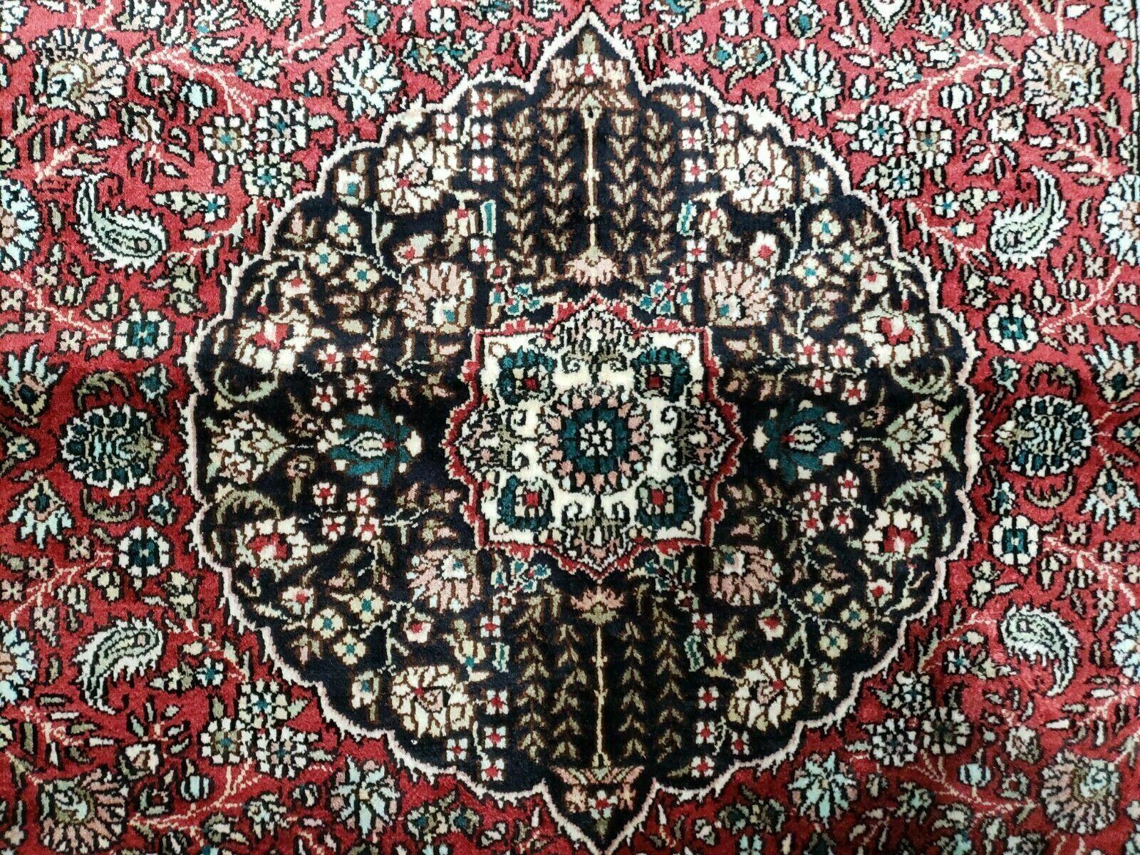 3' X 5' Vintage Fine Handmade India Oriental Kashmir Silk Rug 400 KPSI Wow - Jewel Rugs