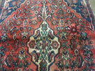 3' X 6' Antique Handmade India Floral Oriental Wool Rug Veg Dyes Red Nice - Jewel Rugs