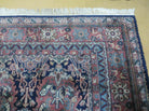 8' X 10' Vintage Handmade Indian Wool Rug Hand Knotted Carpet Floral Organic - Jewel Rugs