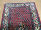 2.5' X 4' Vintage Handmade Indian Amritsar Wool Rug Paisley Design Red - Jewel Rugs