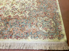 10' X 12' Karastan Ivory Kirman # 788 Wool Area Rug American Made Beauty - Jewel Rugs