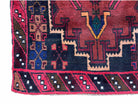 3' 2" X 4' 6" Vintage Handmade Tribal Wool Rug Balouchi Rug Afghan Red Blue 3x5 - Jewel Rugs