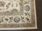 8' X 10' Vintage Cashmere Finish Rug Oriental Floral Machine Made USA Beige Nice - Jewel Rugs