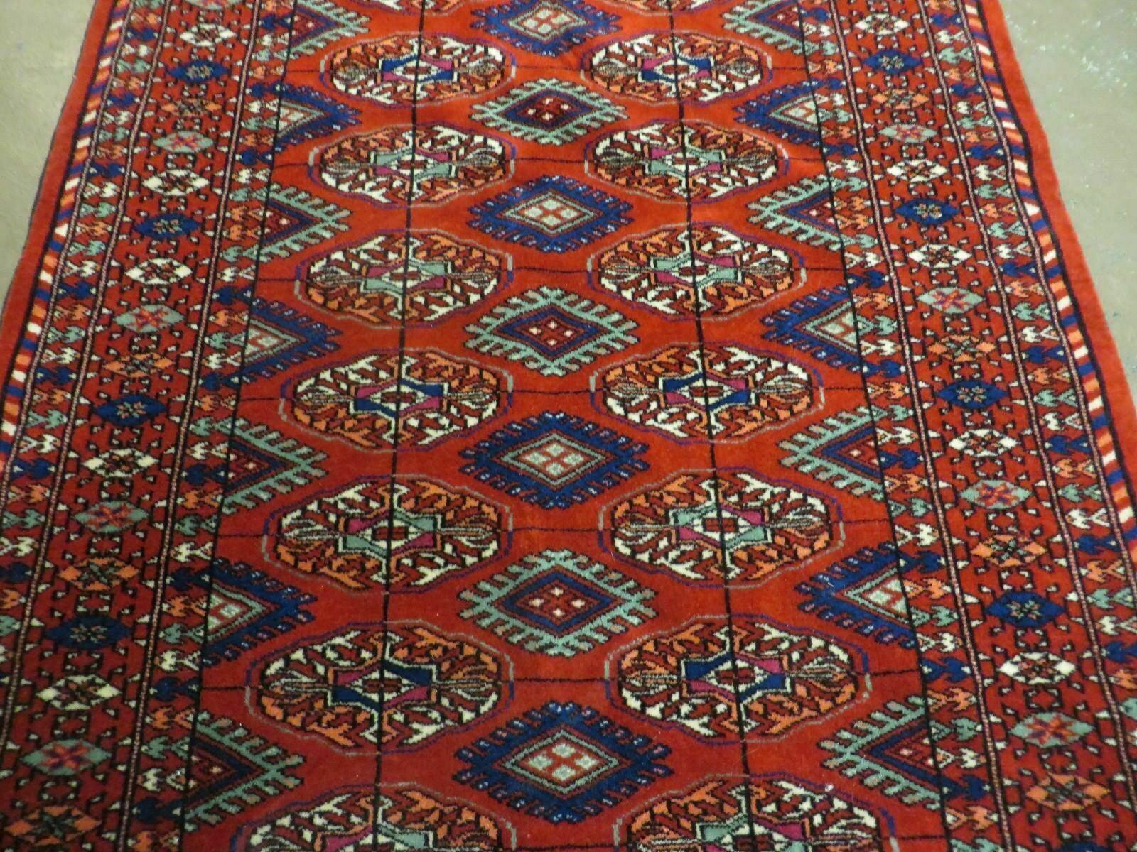 3' X 5' Vintage Handmade Bokhara Turkoman Pakistan Wool Rug Carpet Nice - Jewel Rugs