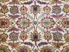 Karastan Rug English Manor Stratford #2120, Discontinued Karastan Carpet 5'2" x 7' 8", Cream & Red Vintage Karastan Wool Traditional Rugs - Jewel Rugs