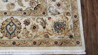 9' X 12' Vintage Handmade Wool Rug Carpet Indo Mahal Oushak Ivory Nice - Jewel Rugs