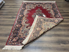 Vintage Karastan Rug 6x8, Karastan Red Sarouk, Semi Open Field Floral Kirman, Discontinued Karastan Oriental Carpet, Wool Karastan Area Rug - Jewel Rugs