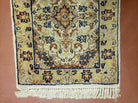 1' 8" X 2' 4" Handmade Floral Oriental Wool Rug Carpet Ivory - Jewel Rugs