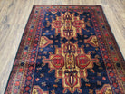 4x6 Handmade Balouch War Afghan Tribal Rug Organic Dyes Colorful 3' 2" X 5' 11" - Jewel Rugs