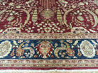 9' X 12 ' Vintage Handmade Peshawar Agra Wool Rug Organic Dyes Nice - Jewel Rugs