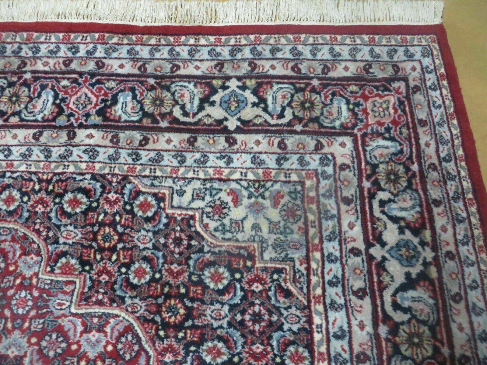 8' X 10' Vintage Fine Handmade Indian Amritsar Wool Rug Detailed Nice - Jewel Rugs