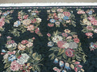 8' X 10' Handmade Pakistan Oriental Wool Rug Carpet Flower Bouquet Black - Jewel Rugs