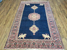 4' X 6' Antique Handmade Turkish Ghiordes Wool Rug Veg Dyes Organic Lion Nice - Jewel Rugs