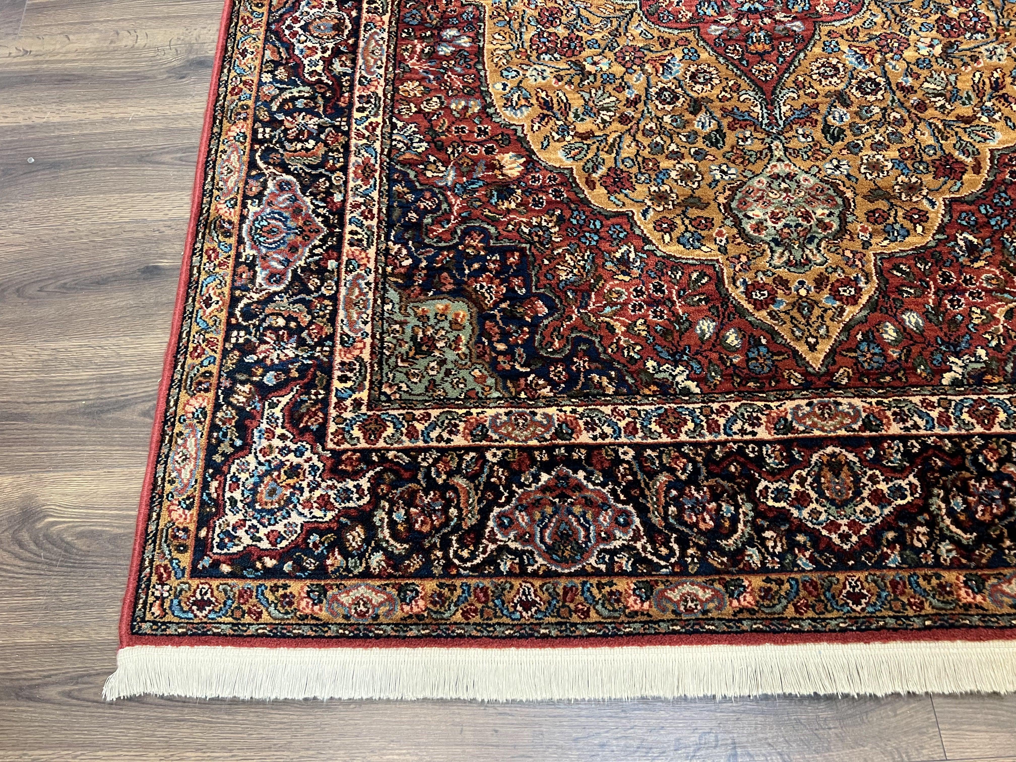 Karastan Rug 5.9 x 9 Medallion Kirman #700/718, Original Karastan Collection 700 Series, Discontinued Wool Karastan Carpet Vintage 6x9 Rug - Jewel Rugs