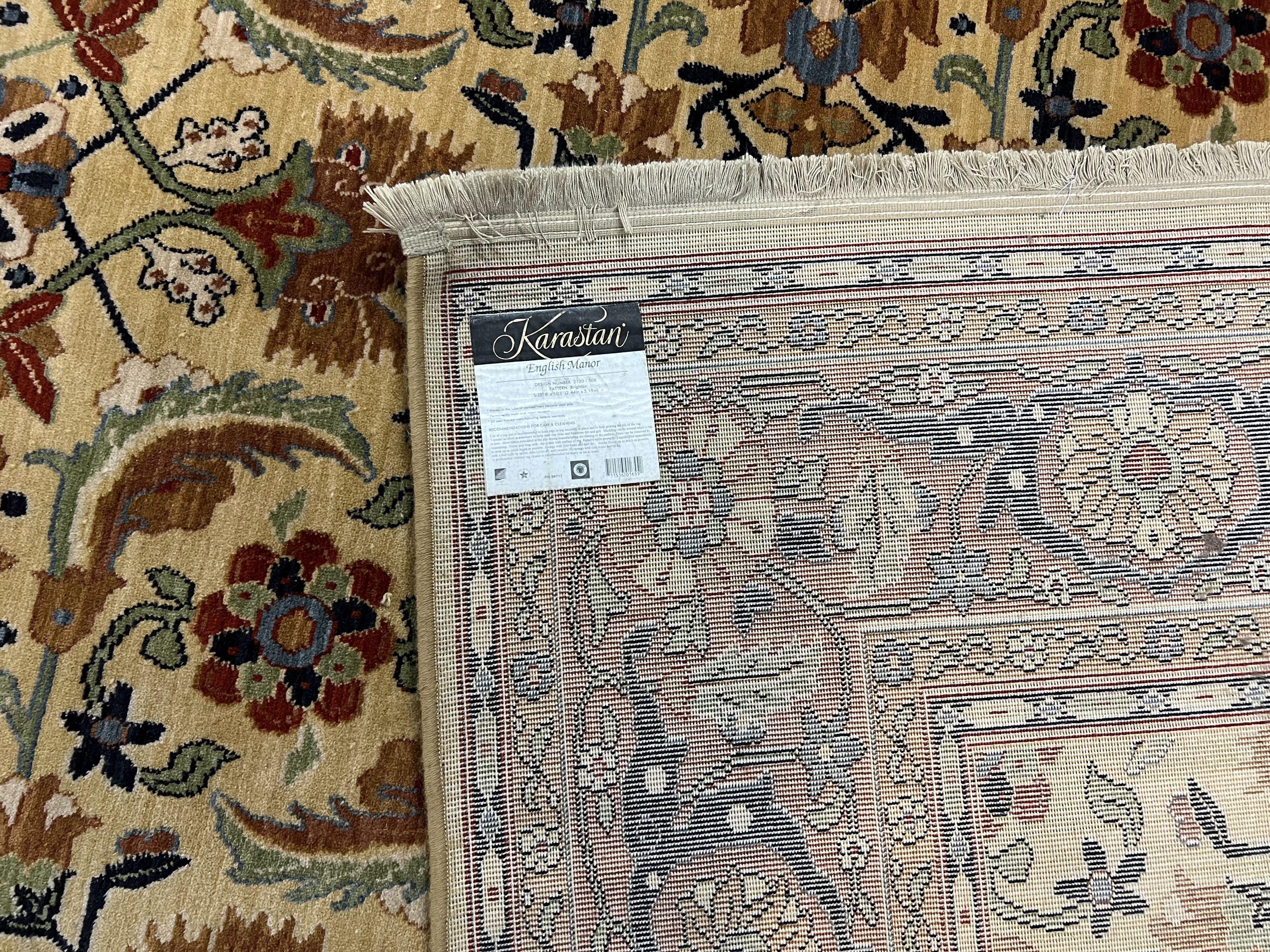 8 x 10' 5" Karastan Rug English Manor #2120 - 506 Brighton Pattern, Wool Karastan Carpet, Large Karastan Area Rug, Traditional Karastan Rug - Jewel Rugs