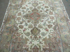 4' X 6' Vintage Handmade Fine Chinese Floral Oriental Wool Rug Beauty Details - Jewel Rugs