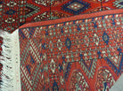 3' X 5' Vintage Handmade Bokhara Turkoman Pakistan Wool Rug Carpet Nice - Jewel Rugs